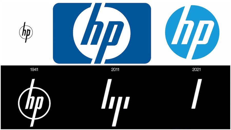 tech branding: HP logo evolution