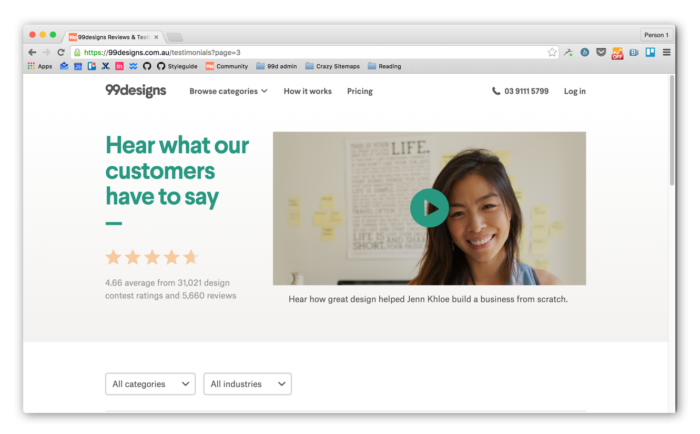 99designs testimonials