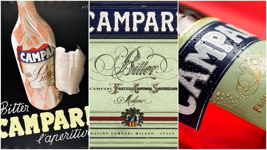 campari liqueur labels