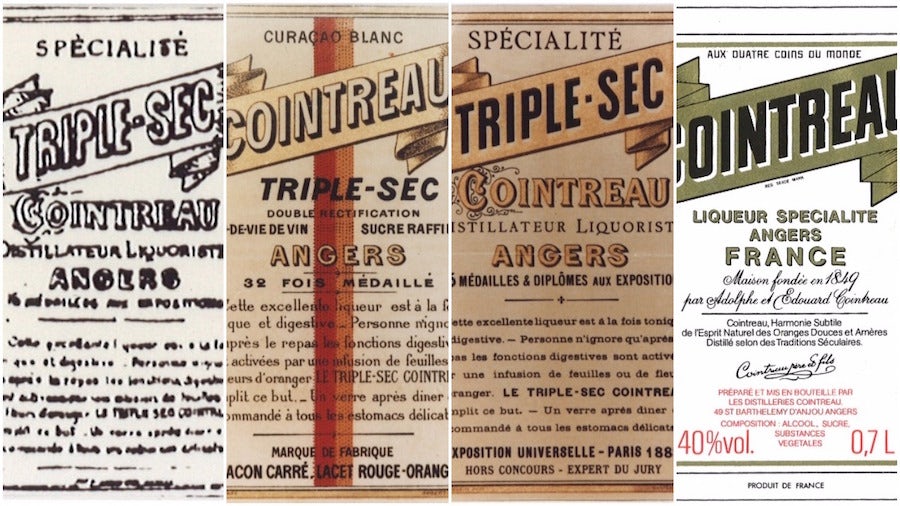 cointreau liqueur labels