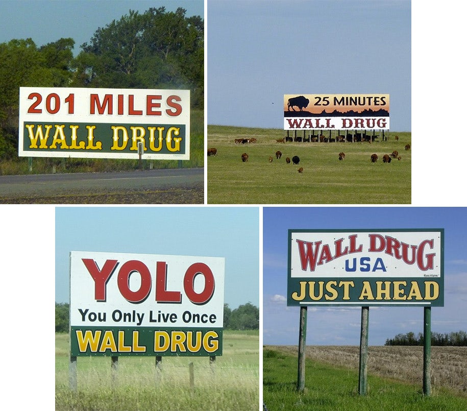 wall drug billboards