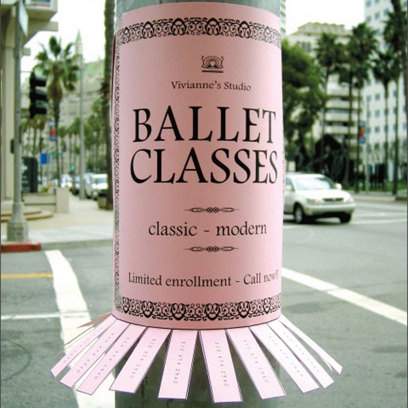 ballet classes advertisement