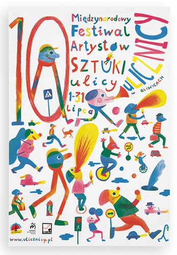 bright colored poster