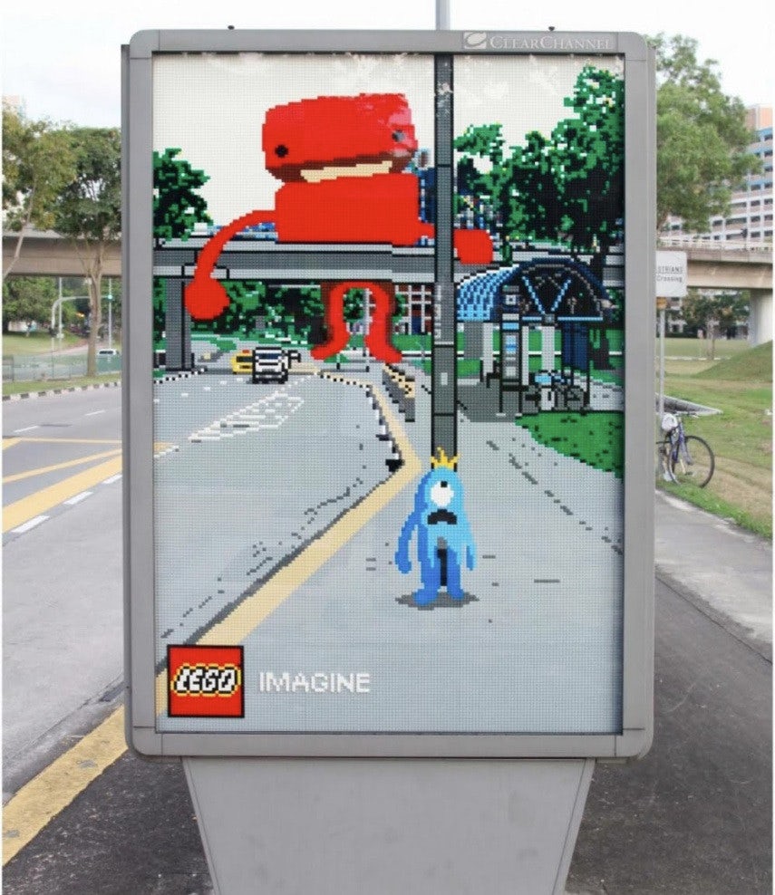 lego overpass ad