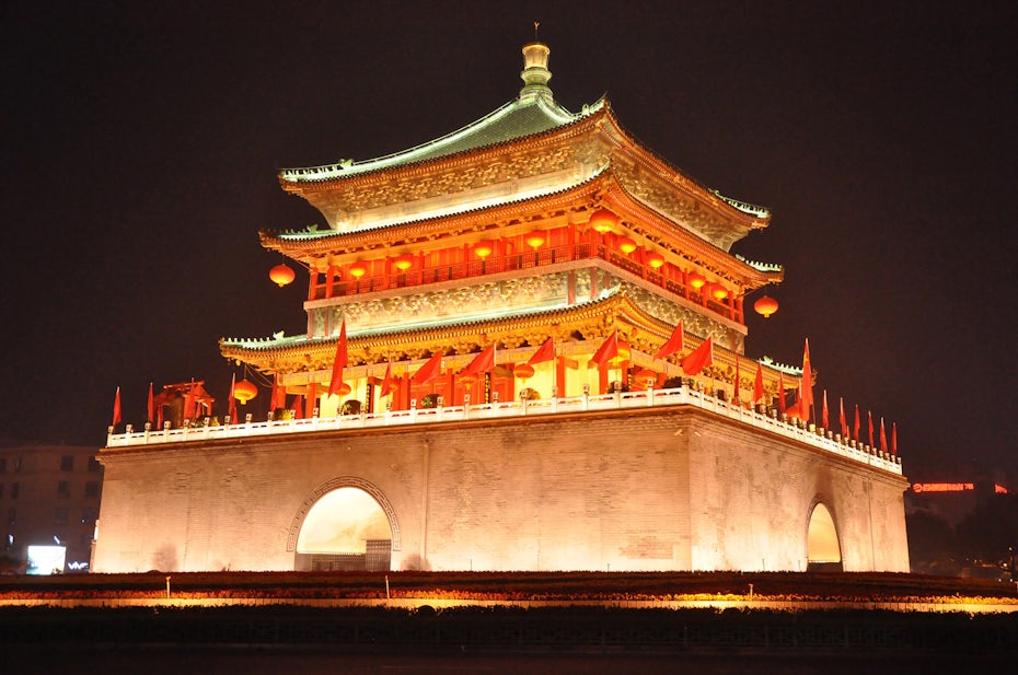 china temple red