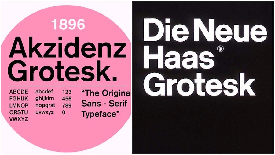 grotesk typeface