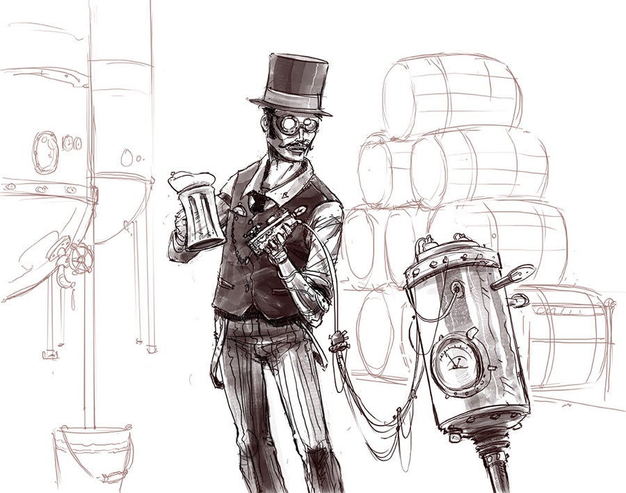 steampunk illustration