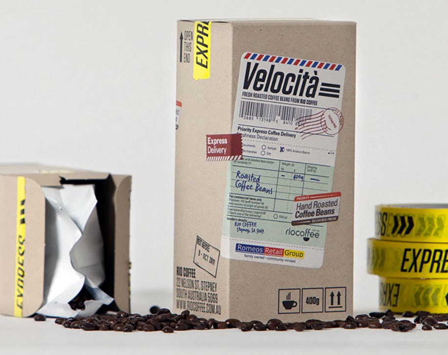Rio Coffee product packaging