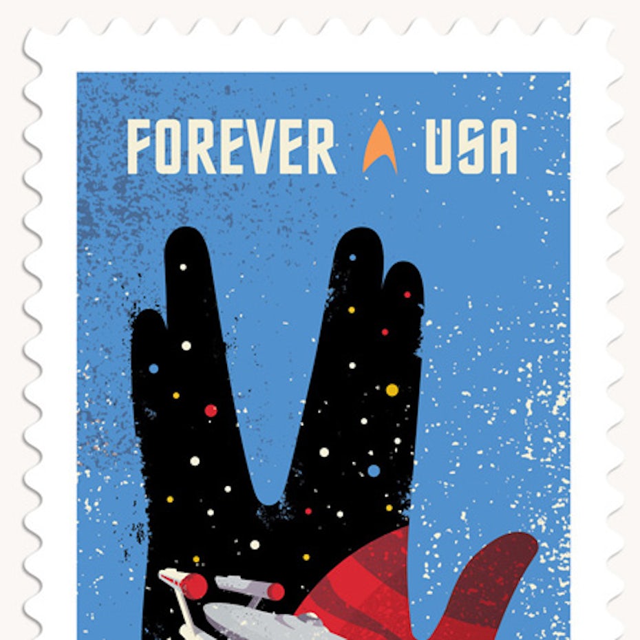 永远的美国邮票与地平线字体