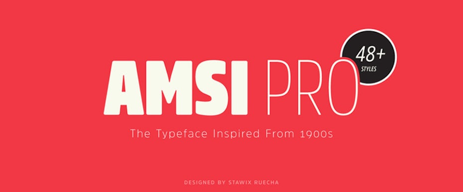 Amsi-pro logo字体示例