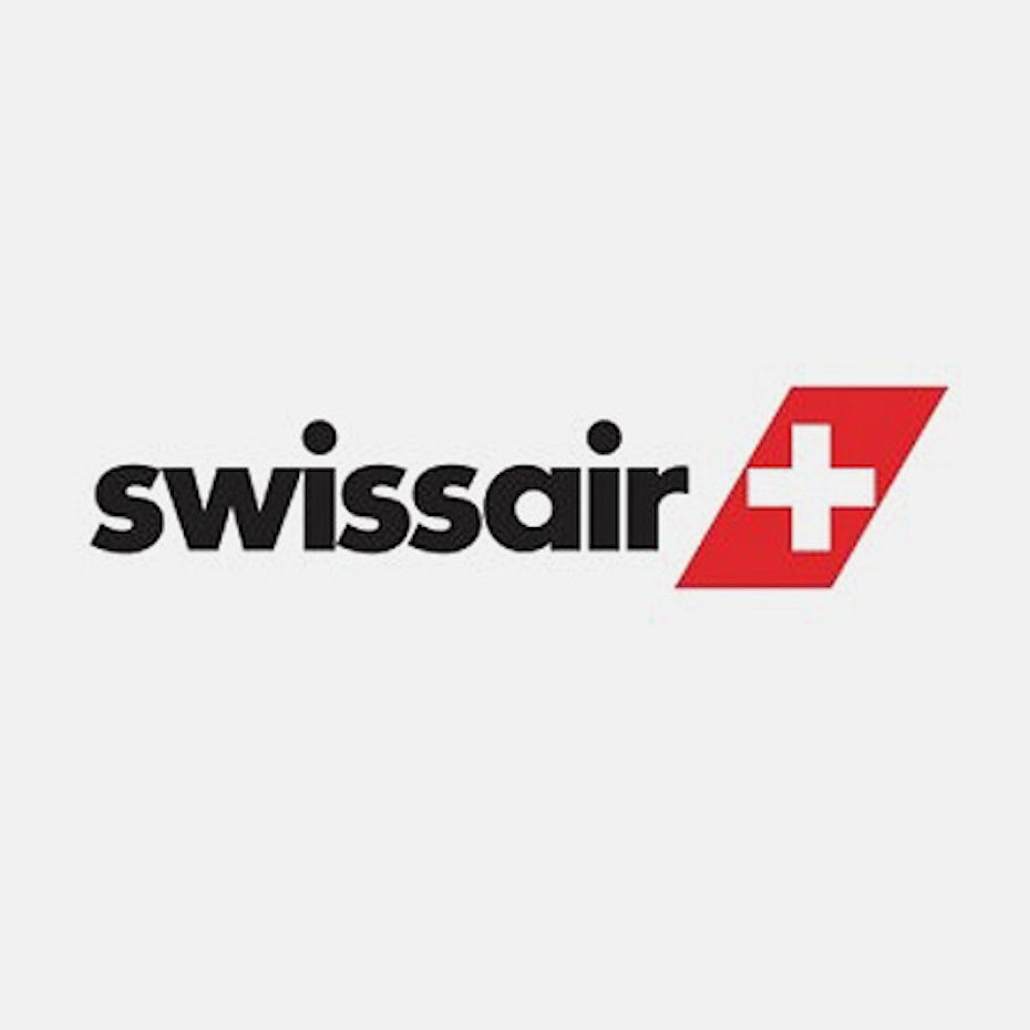 瑞士航空标志与futura标志字体