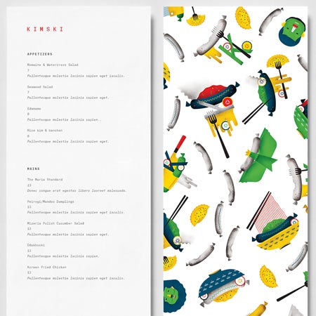 restaurant menu