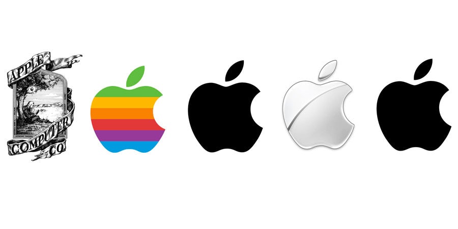 tech branding: apple logo evolution