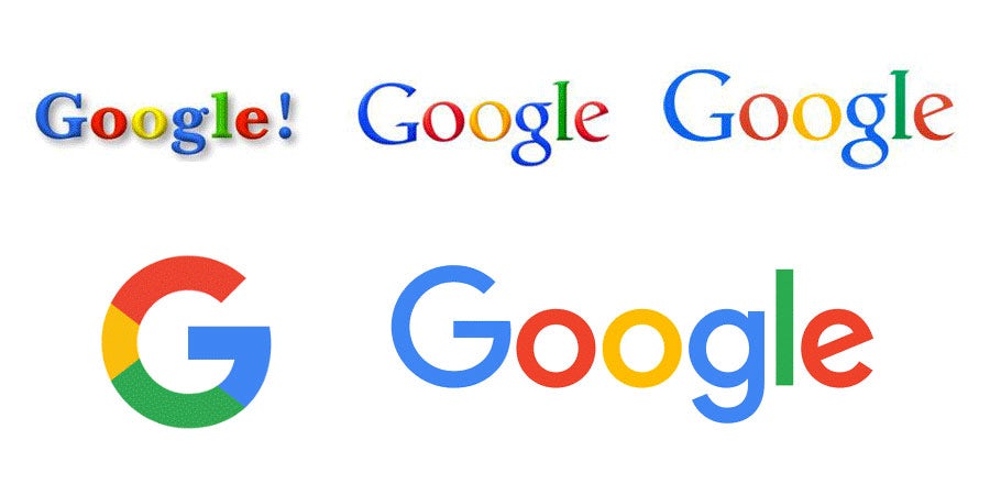 tech branding: google logo evolution