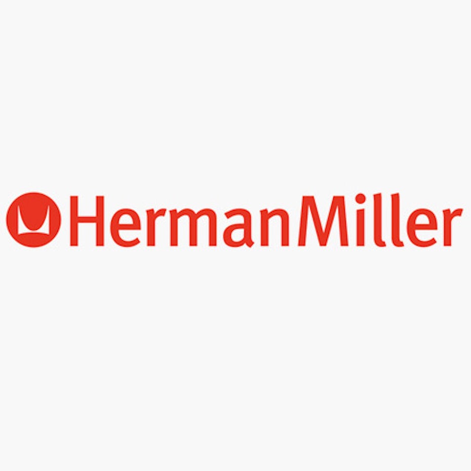 HermanMiller标志与FF Meta字体