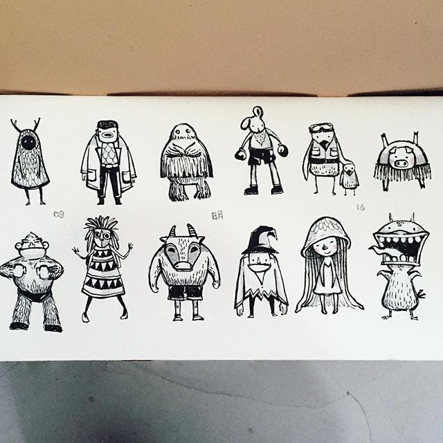 monster sketches