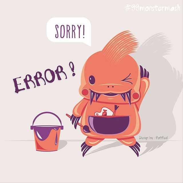 cute monster illustration