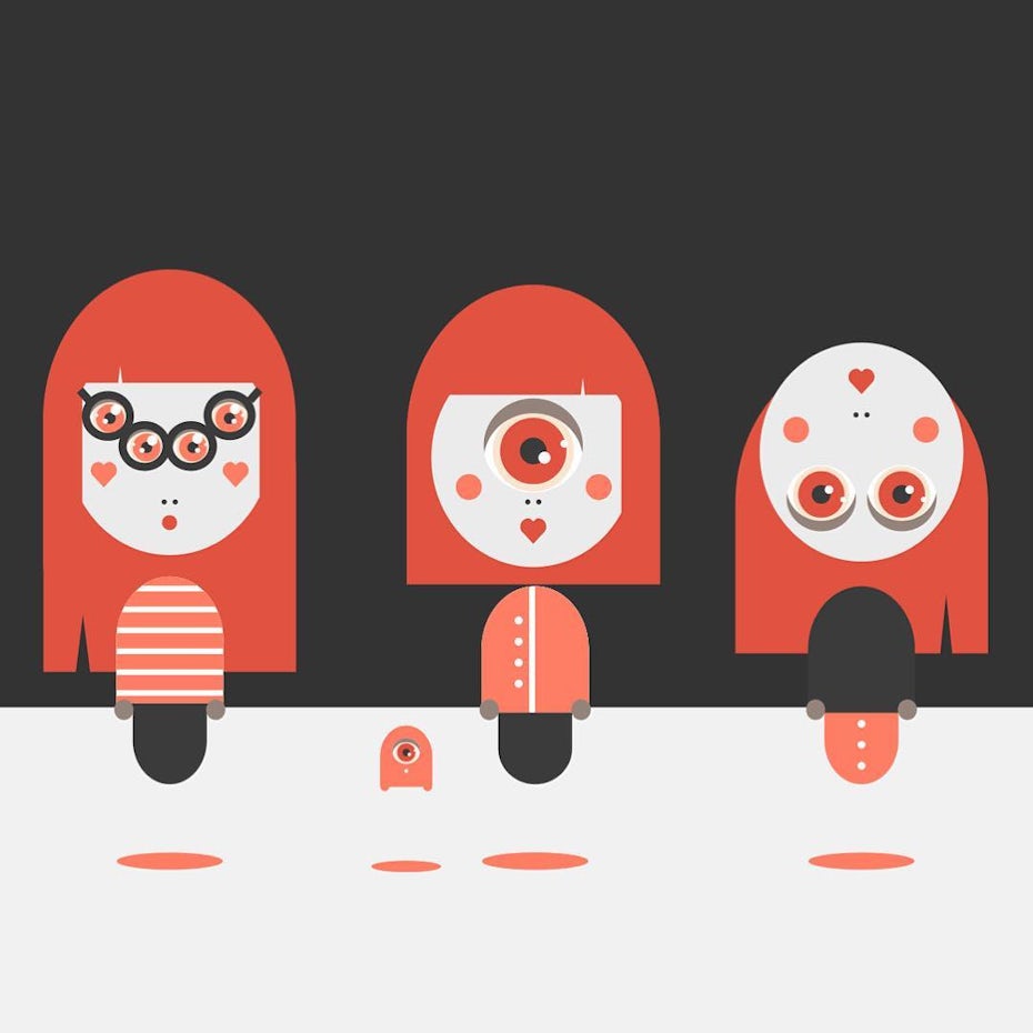 monster doll illustration