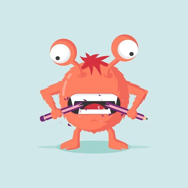 cute monster mascot