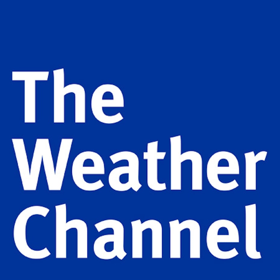 The Weather Channel logo with FF Meta font