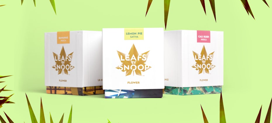 leafs by snoop branding logo packaging