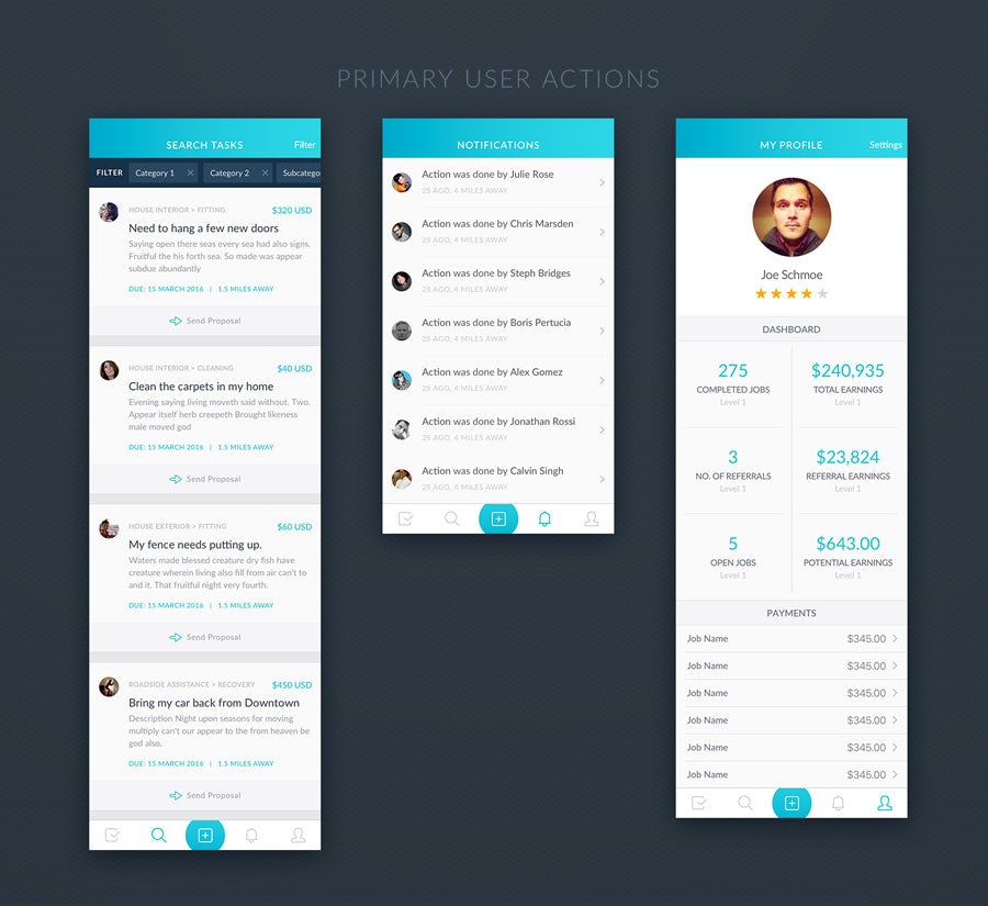 app design by calmspark