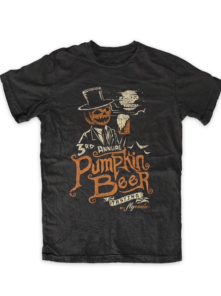 Jackolantern t-shirt illustration for a beer festival