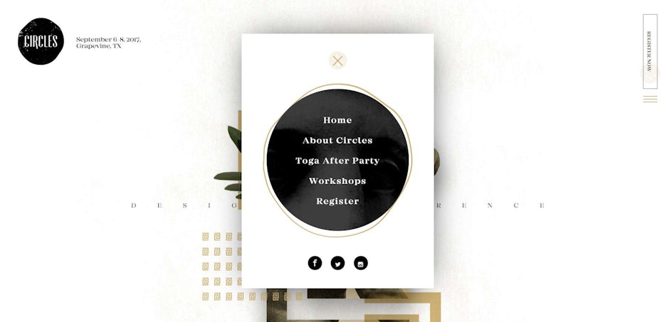 pop up menu design trend