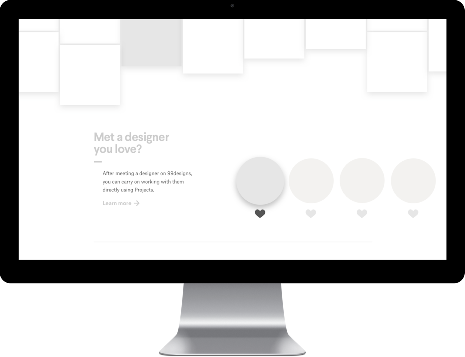 Homepage wireframe