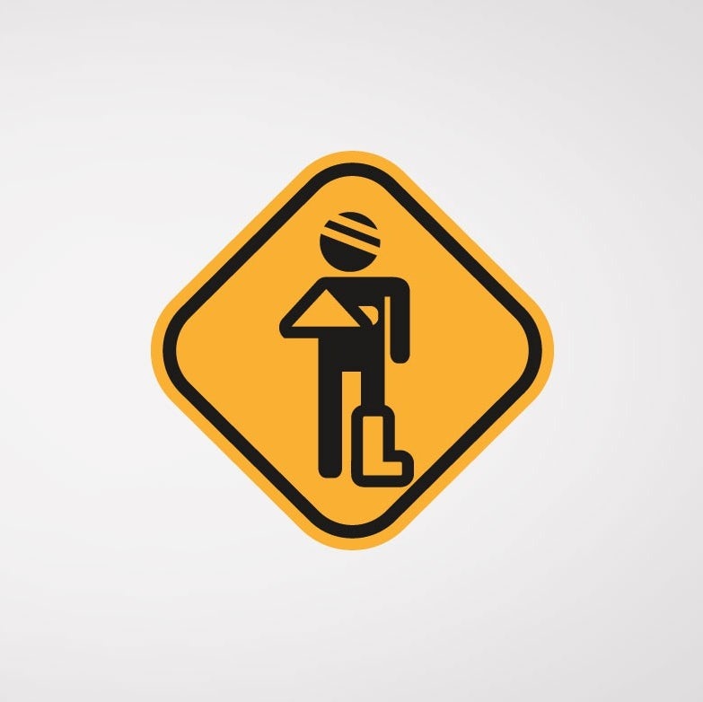 TRAFFIC SIGN, INJURED PERSON lawyer logo