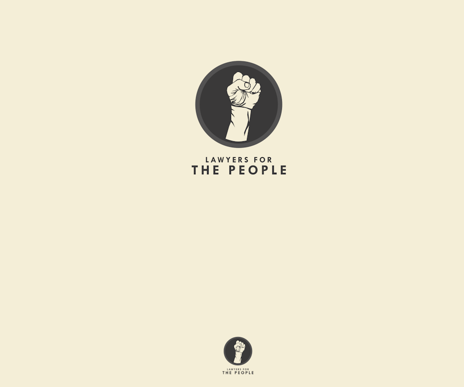 RAISED FIST lawyer logo