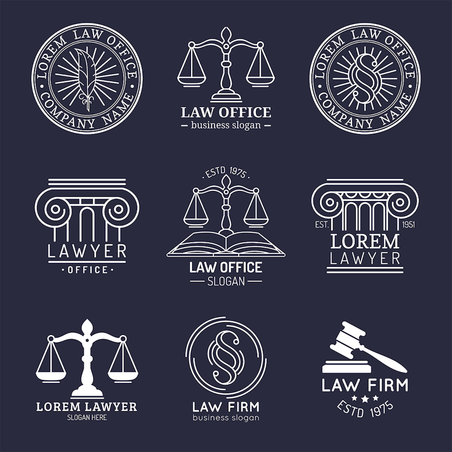 31 mẫu thiết kế logo hiện đại cho các công ty luật