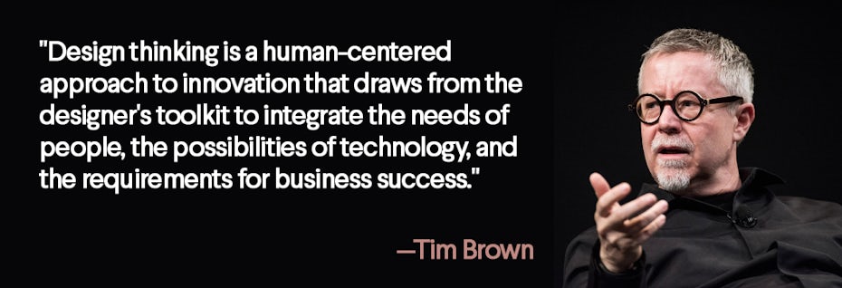 tim brown design thinking quote