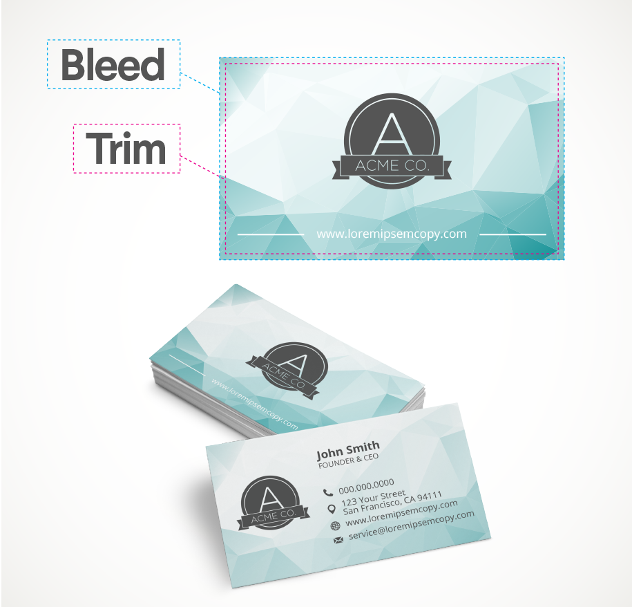 bleed and trim