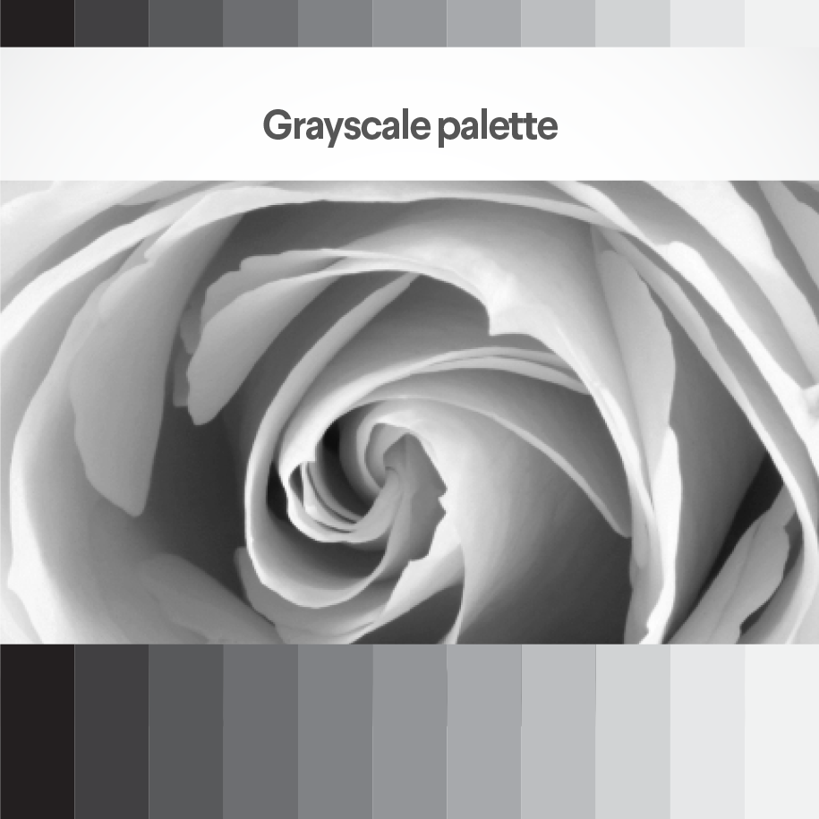 Grayscale palette