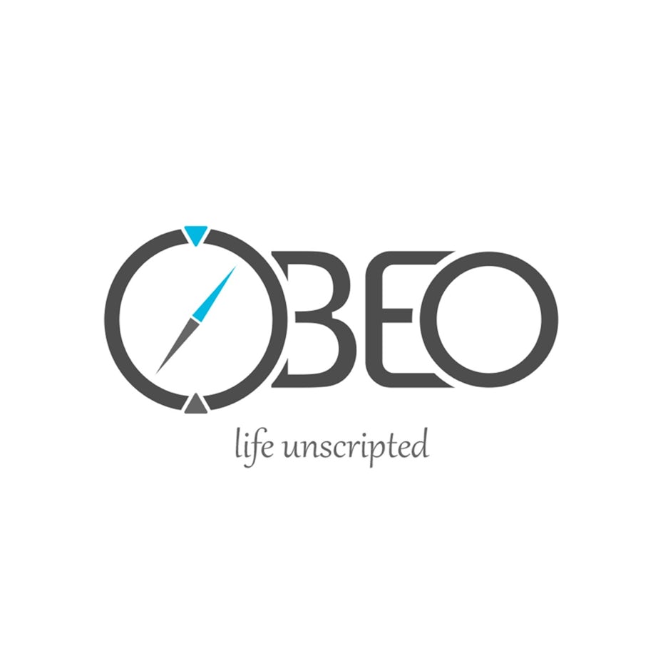 top logos example: wordmark with compass in letter o