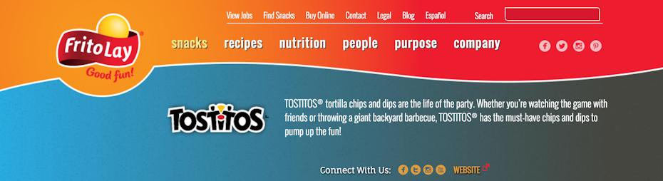 TOSTITOS的网站