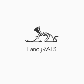 creative logos example wit rat in top hat