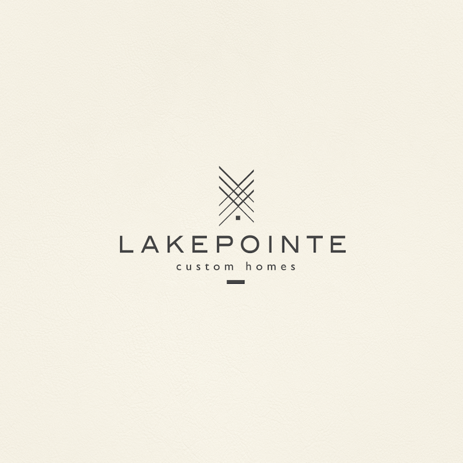best logo design with abstract crossing lines