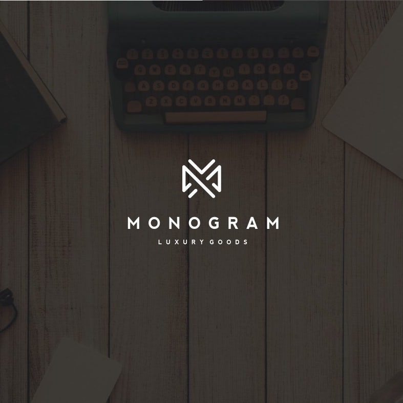 best logo design with abstract m shape