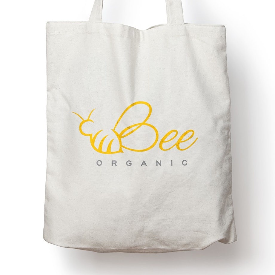 creative logo design with bee drawing