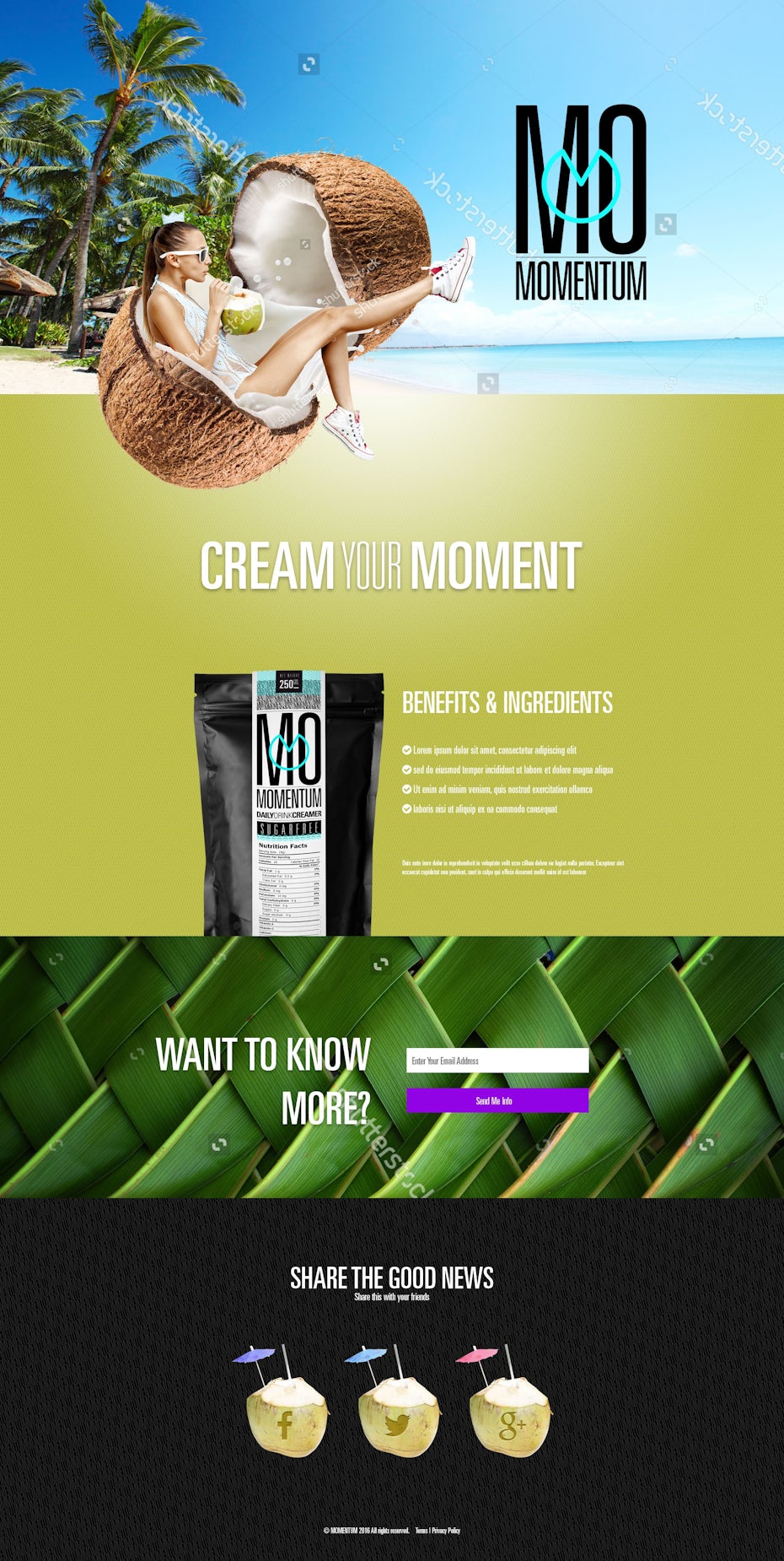 Coconut landing page
