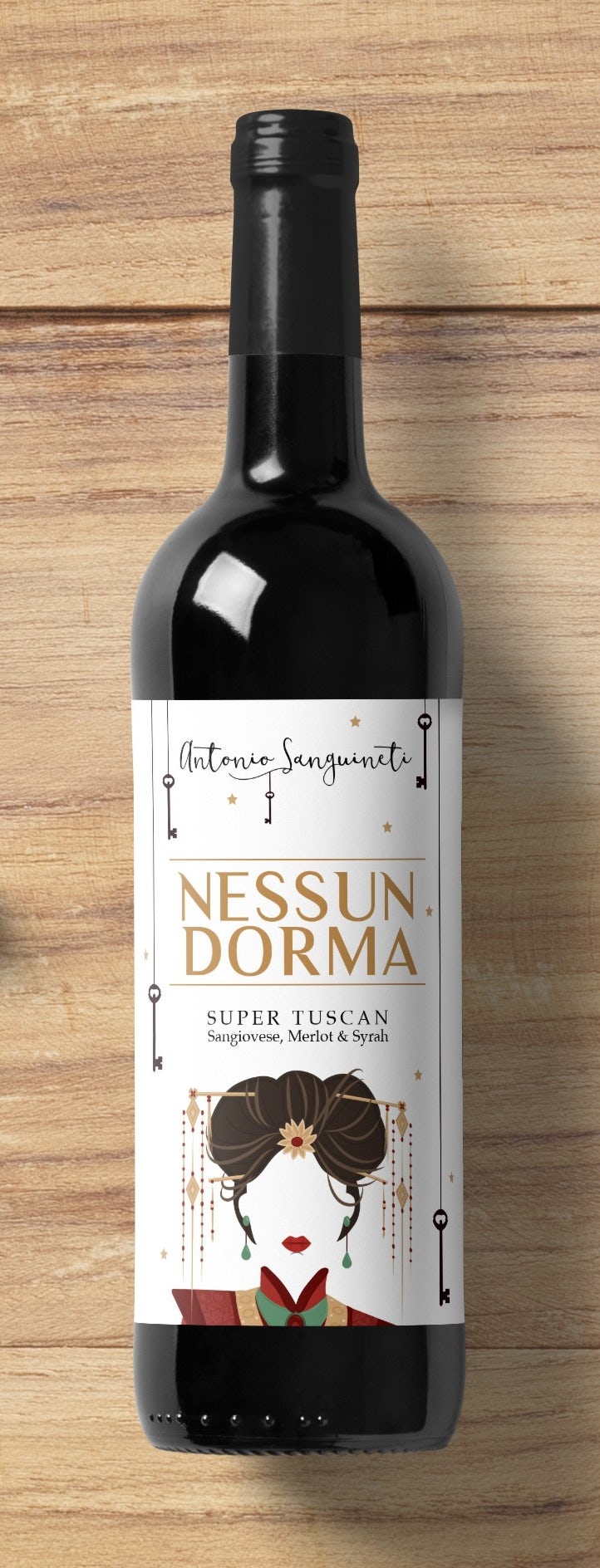 Nessun Dorma Wine Label