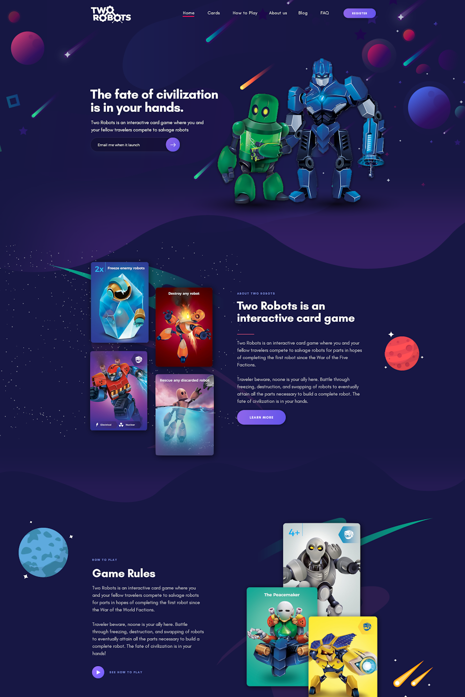 3d illustrated landing page design