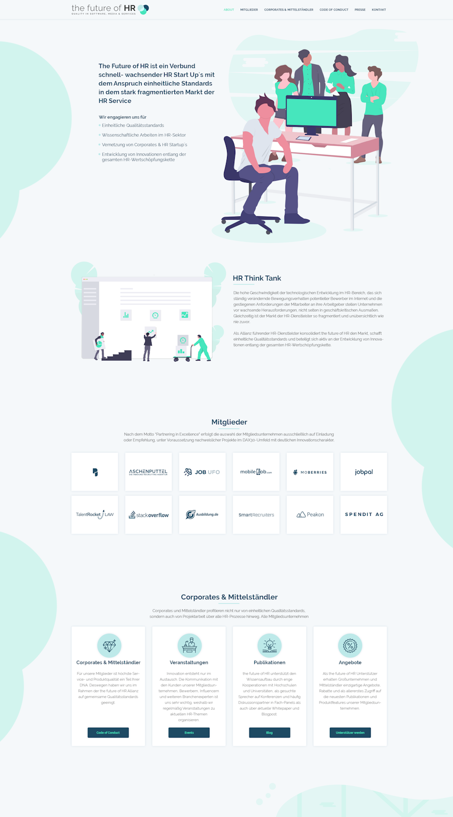 flat illustration landing page design