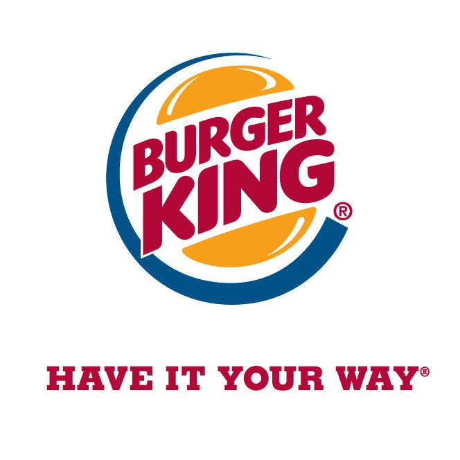 triadische Farben der farbenlehre im Burger King Logo