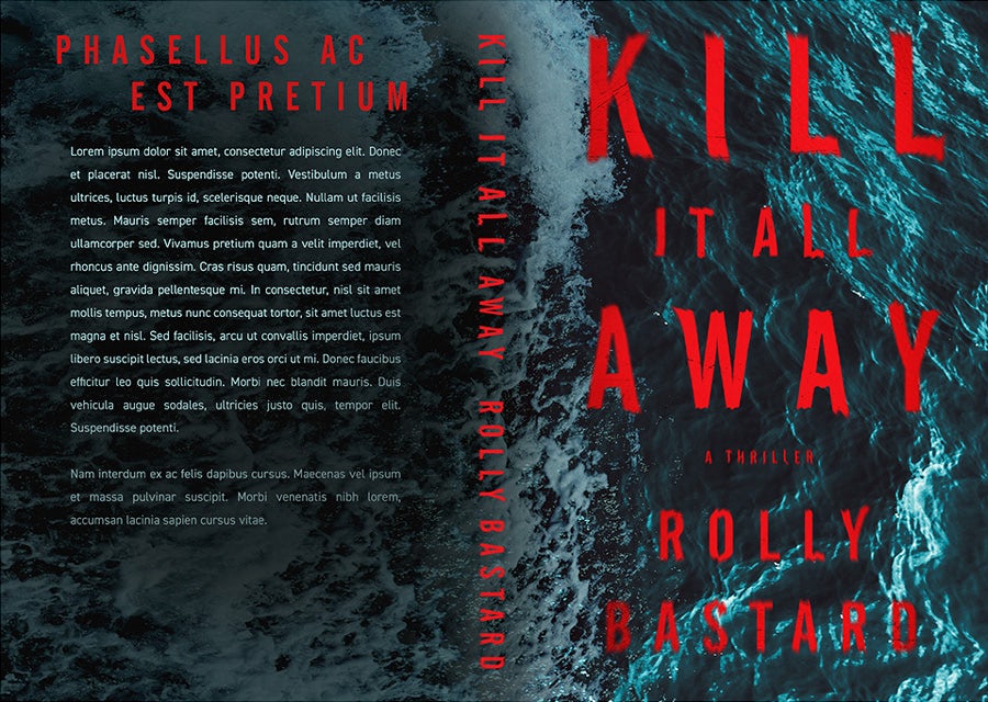 thriller book cover design
