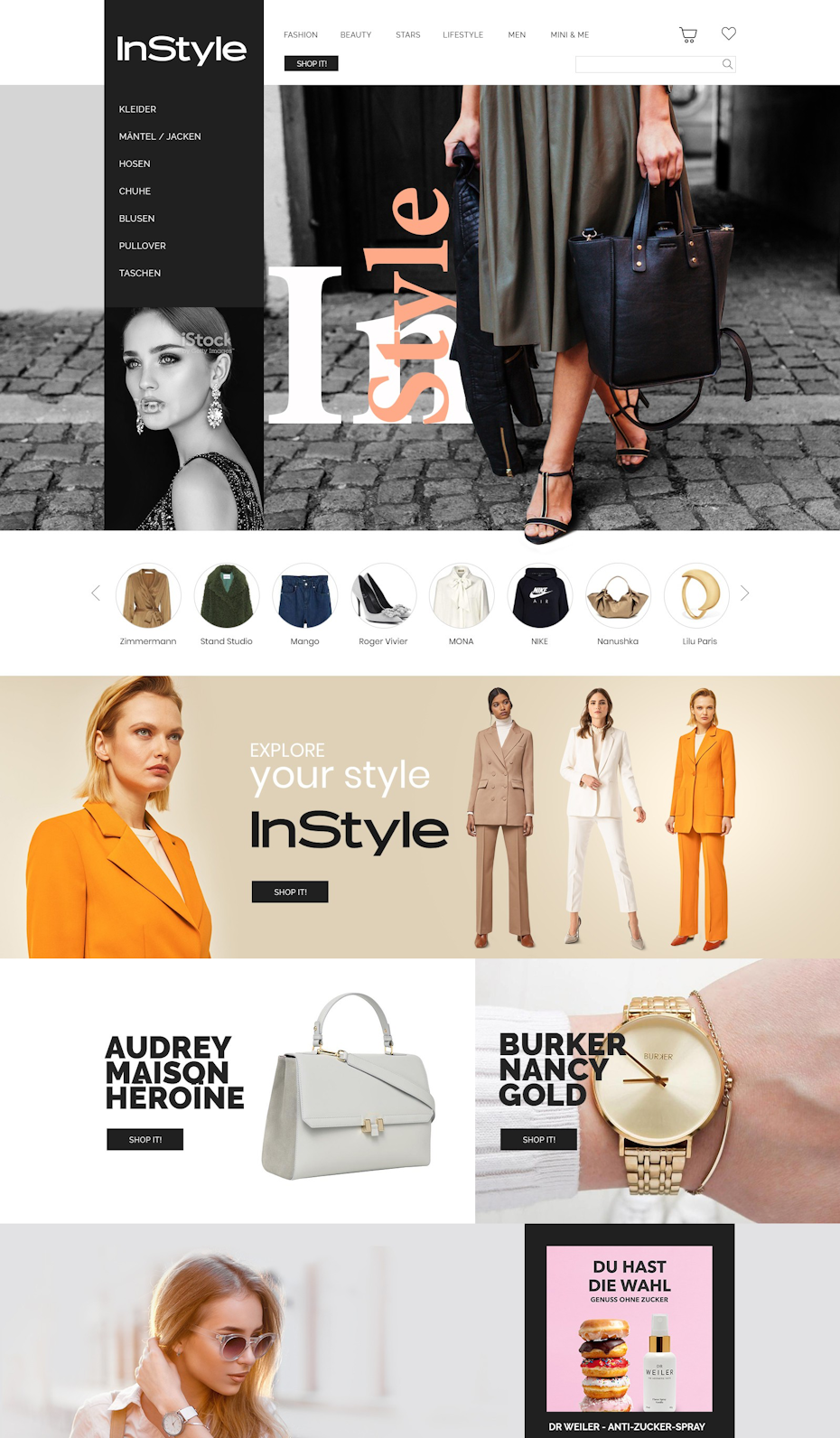 photo based landing page design