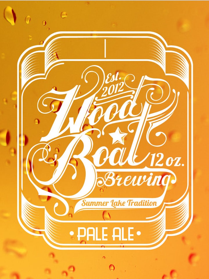 Traditional style beer label