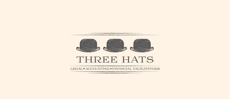 three hat vintage logo design